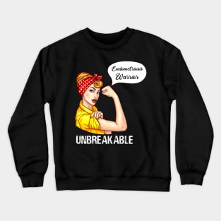 Endometriosis Warrior Unbreakable Crewneck Sweatshirt